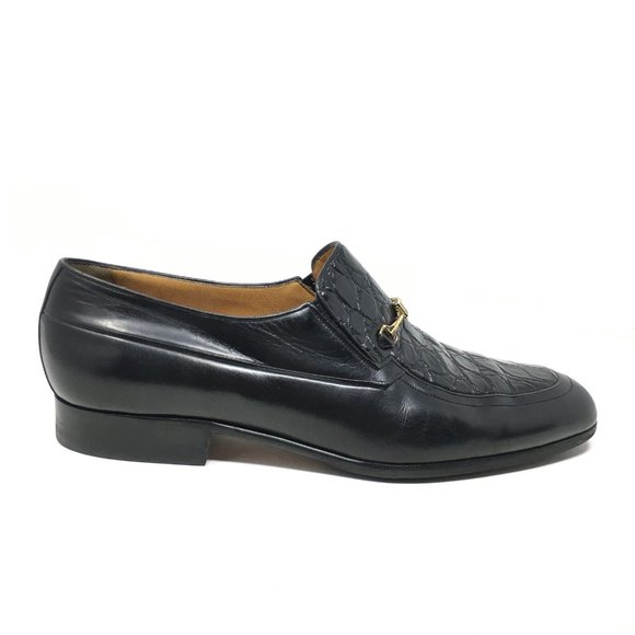 A Testoni Horsebit Loafers Shoes Size 7.5/8.5 Croc main image 6